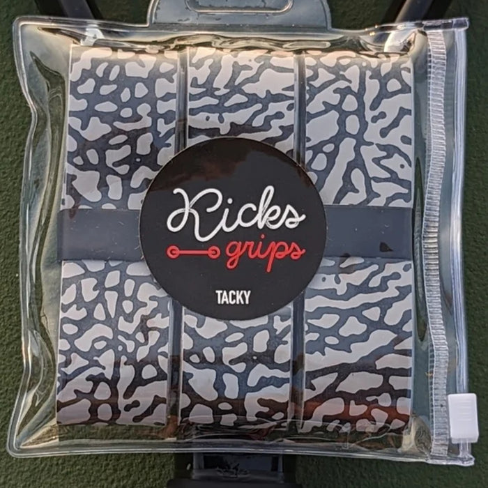 KICKS GRIPS Elephant Print Overgrip (3-Pack) TACKY