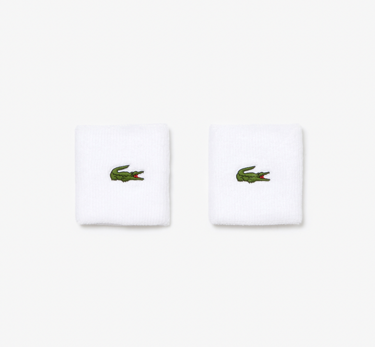 LACOSTE Unisex SPORT Stretch Cotton Jersey Wristbands